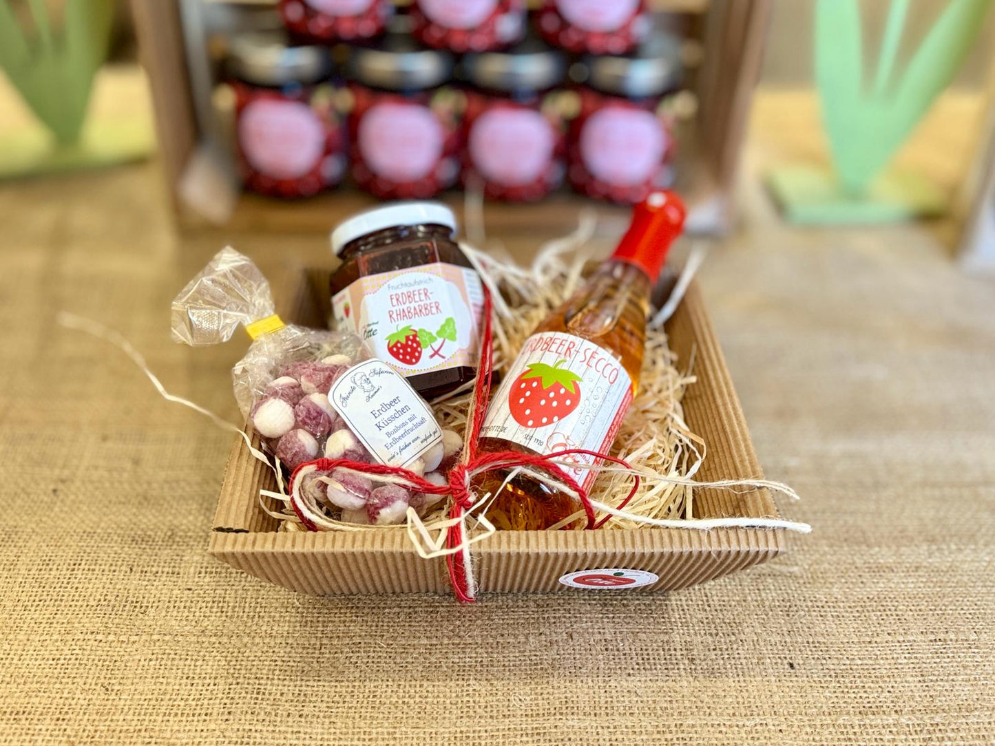 Geschenk-Box "Erdbeere" (petite)