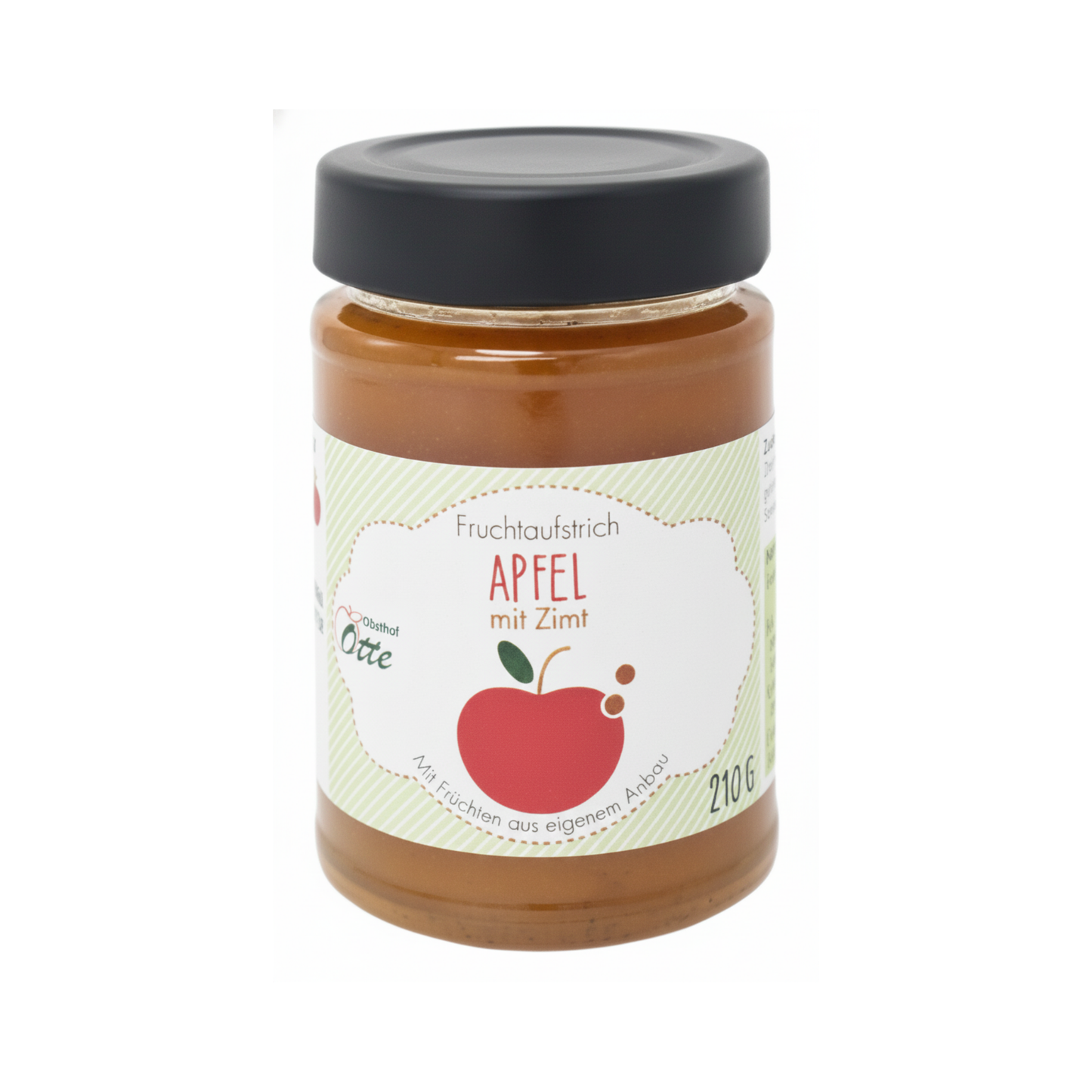 Hausgemachte Apfel mit Zimt-Marmeladen