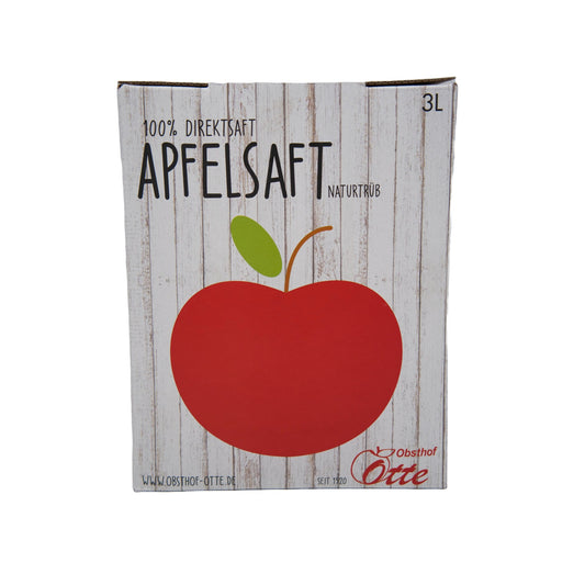 Naturtrüber Apfelsaft in der Box