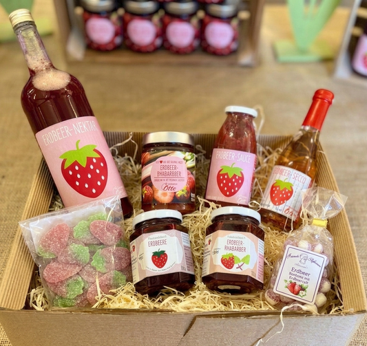 Geschenk-Box "Erdbeere" (exzellent)